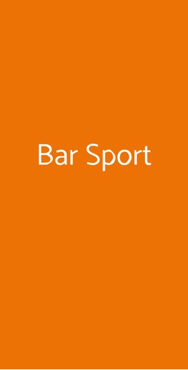 Bar Sport