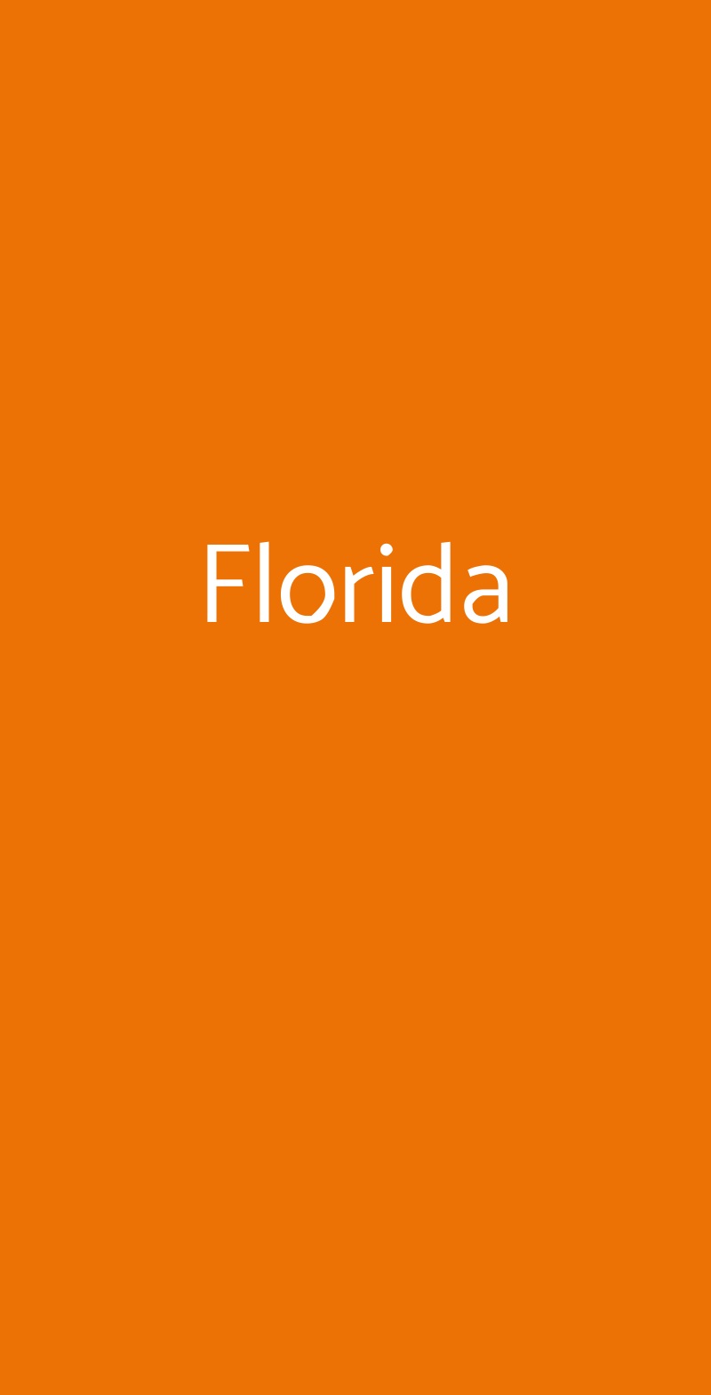 Florida Venezia menù 1 pagina