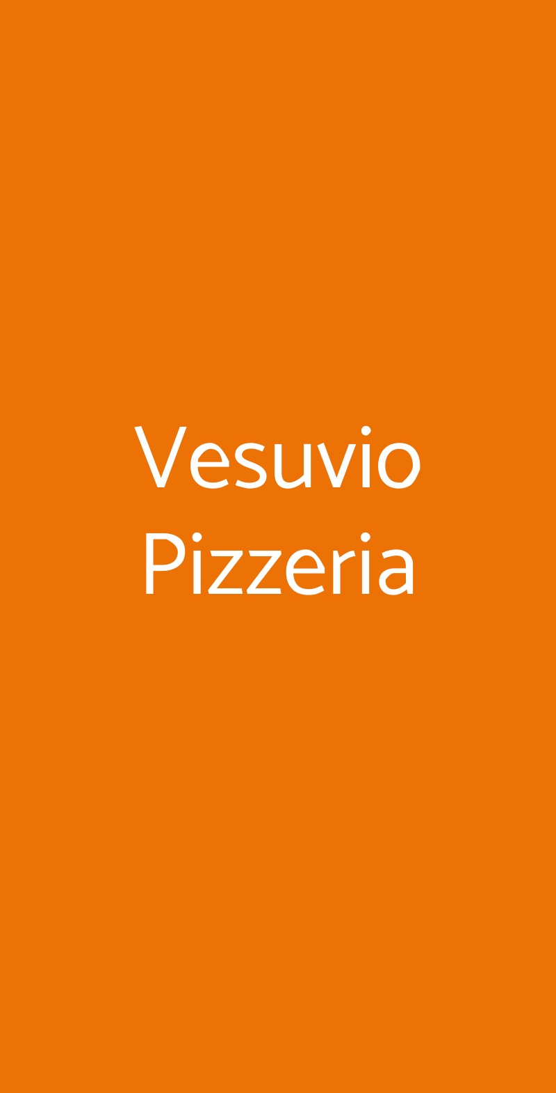 Vesuvio Pizzeria Vicenza menù 1 pagina