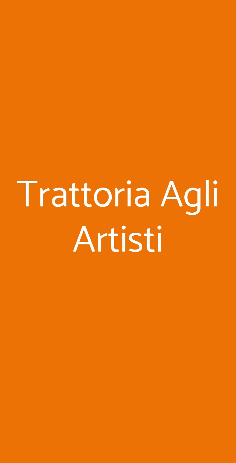 Trattoria Agli Artisti, Venezia