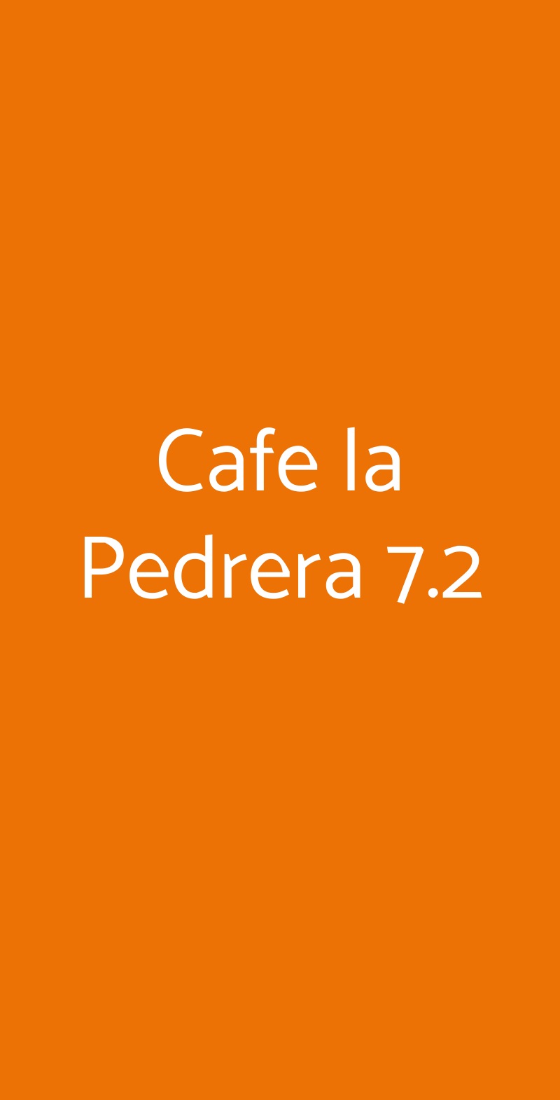 Cafe la Pedrera 7.2 Affi menù 1 pagina