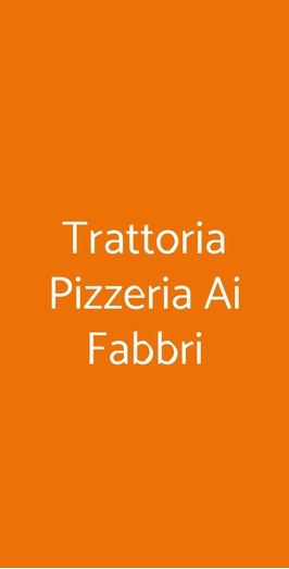 Trattoria Pizzeria Ai Fabbri, Venezia
