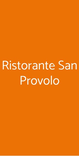 Ristorante San Provolo, Venezia