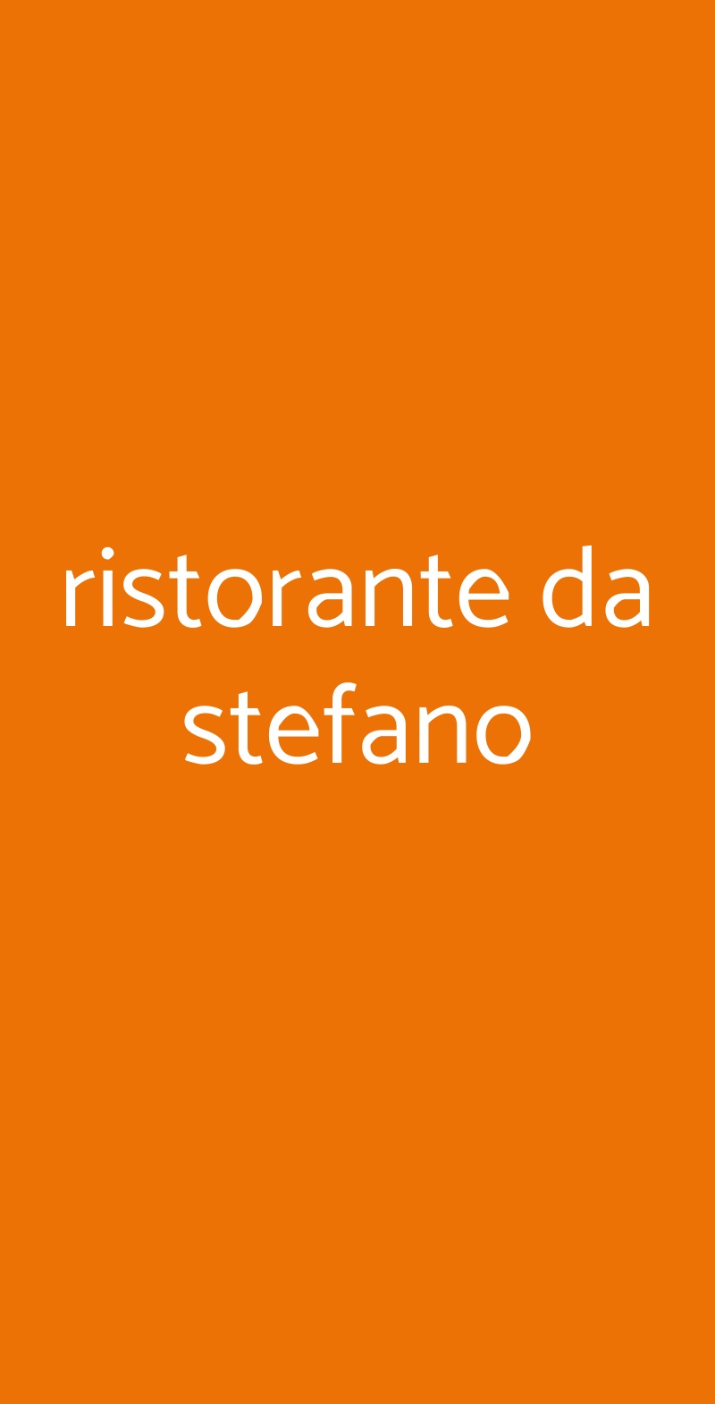 ristorante da stefano Venezia menù 1 pagina