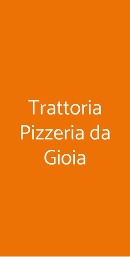 Trattoria Pizzeria Da Gioia, Venezia