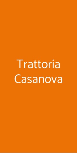 Trattoria Casanova, Venezia