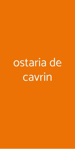 Ostaria De Cavrin, Caprino Veronese