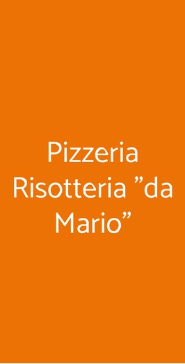 Pizzeria Risotteria "da Mario", Verona