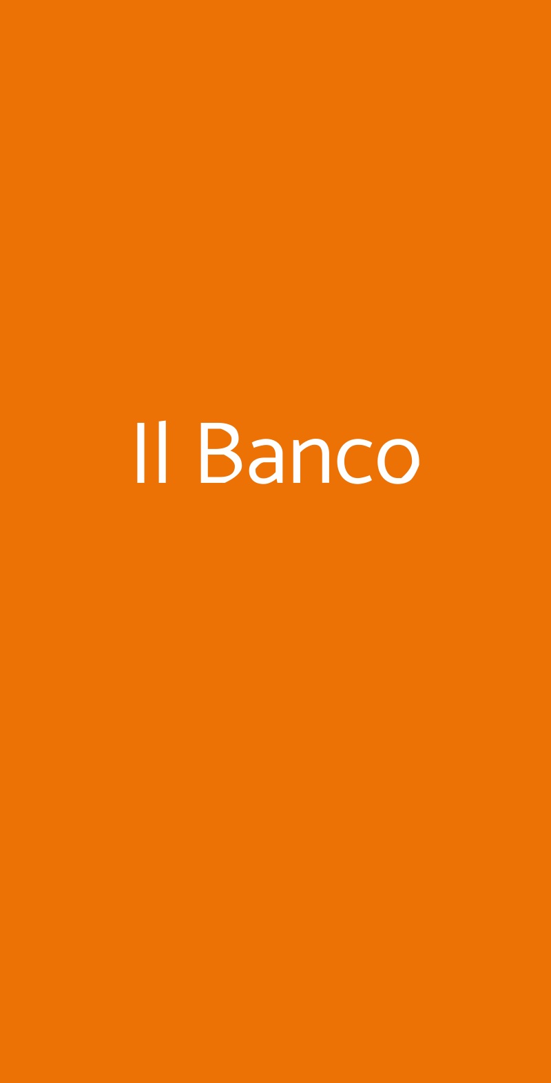 Il Banco Verona menù 1 pagina