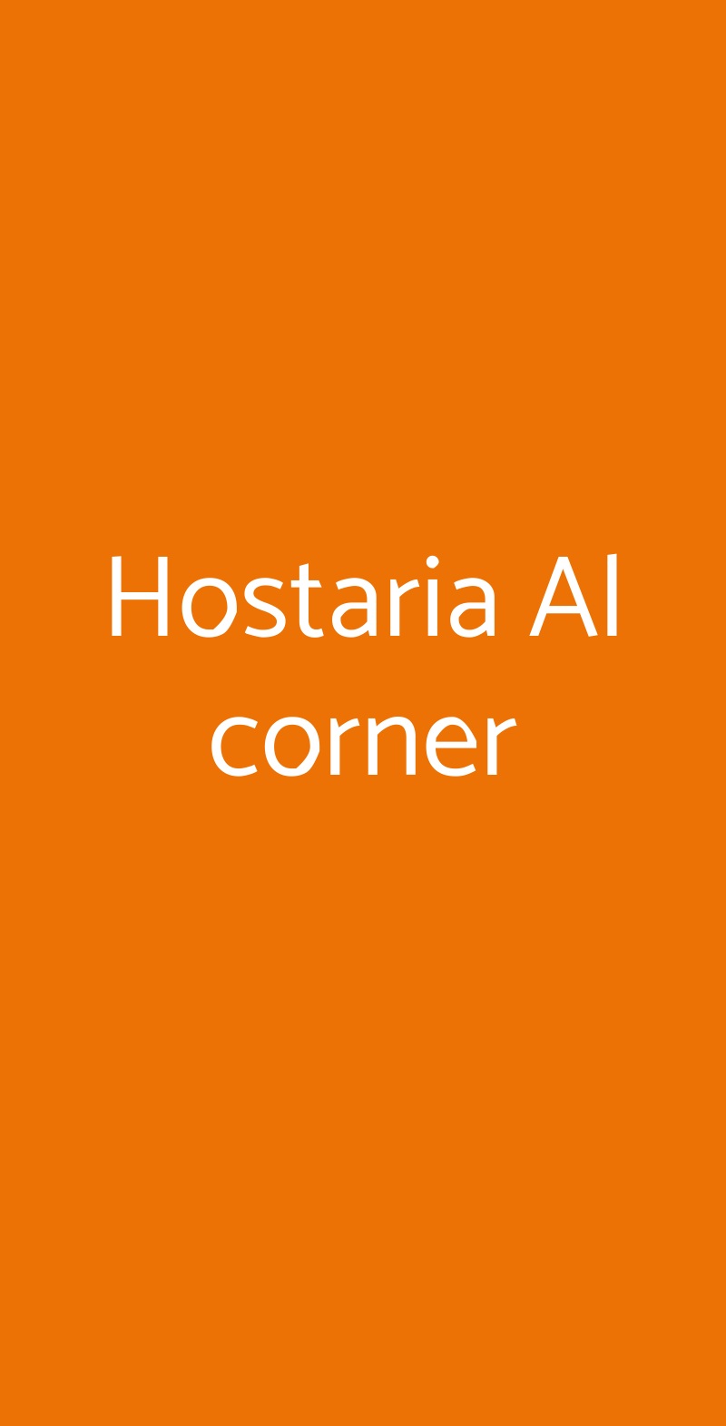 Hostaria Al Corner, Venezia