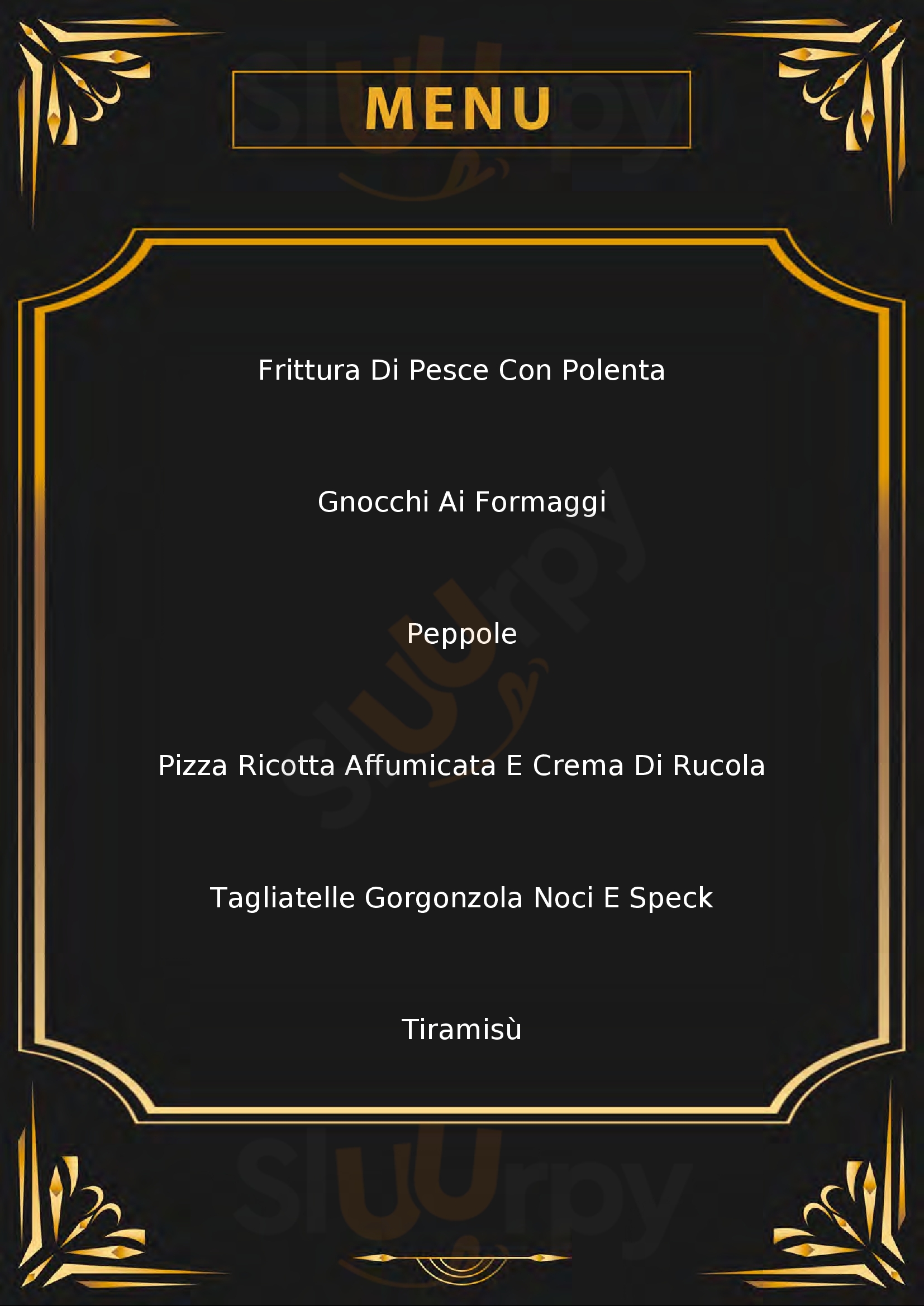 Trattoria Pizzeria Ulla Peppa Ponte nelle Alpi menù 1 pagina