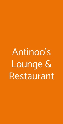 Antinoo's Lounge & Restaurant, Venezia