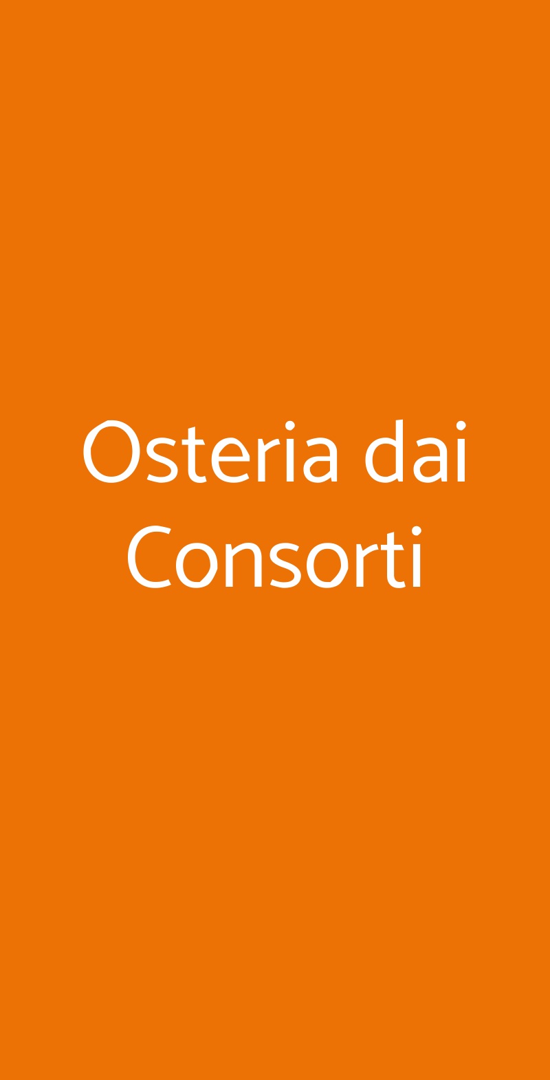 Osteria Dai Consorti, Mirano