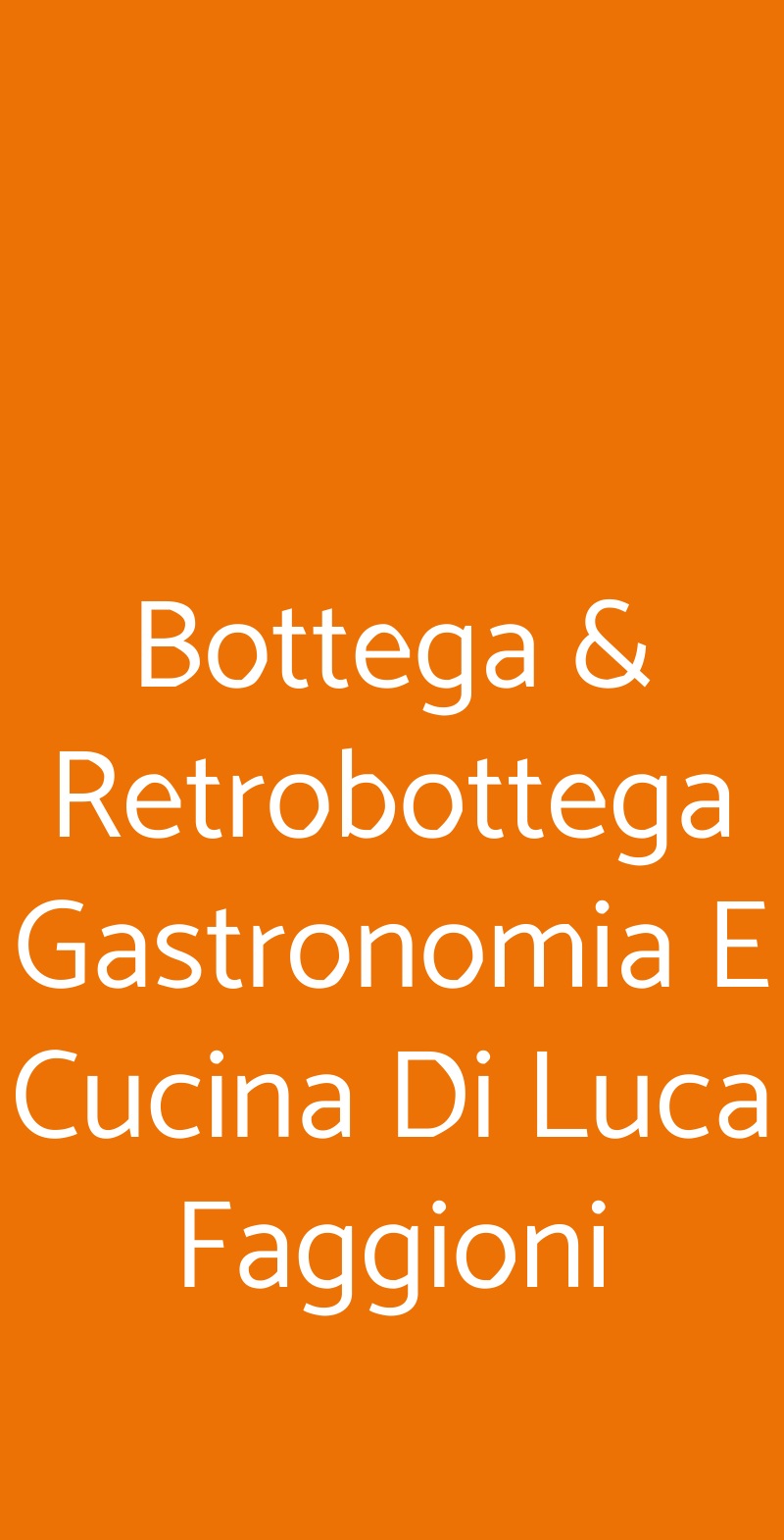 Bottega & Retrobottega Gastronomia E Cucina Di Luca Faggioni Cerea menù 1 pagina