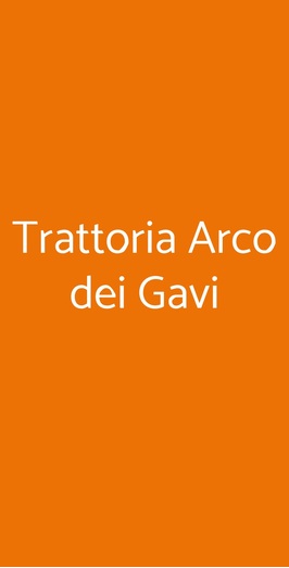 Trattoria Arco Dei Gavi, Verona