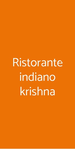 Ristorante Indiano Krishna, Padova