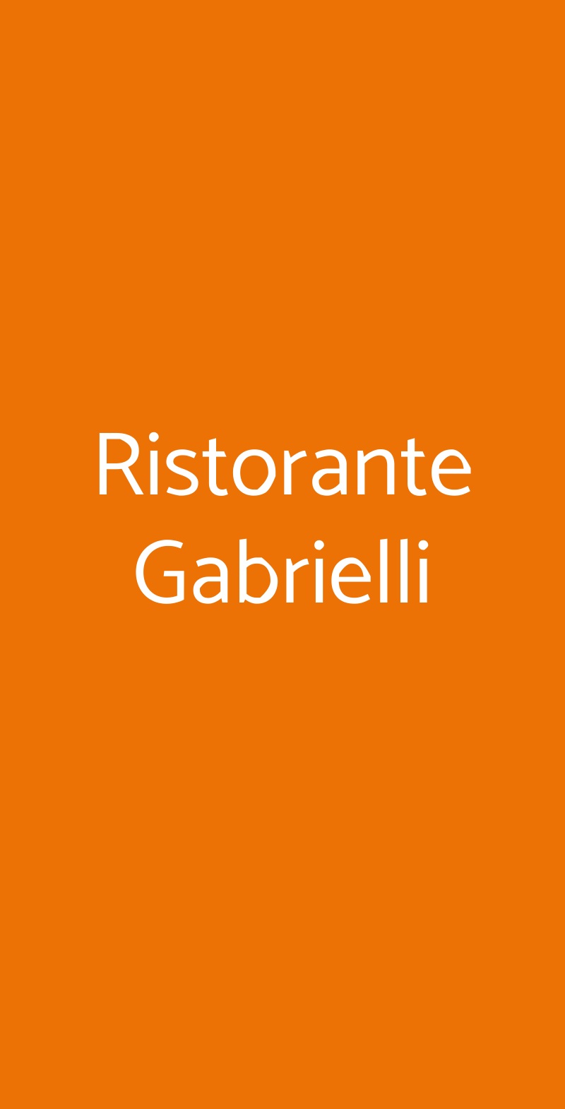 Ristorante Gabrielli Venezia menù 1 pagina