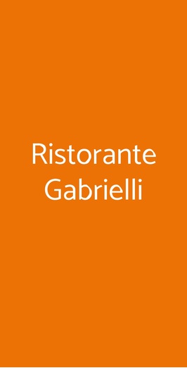 Ristorante Gabrielli, Venezia