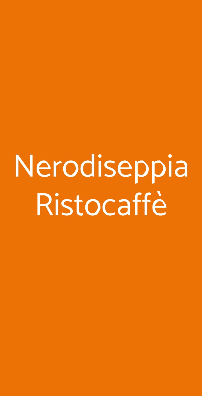 Nerodiseppia Ristocaffè Padova menù 1 pagina