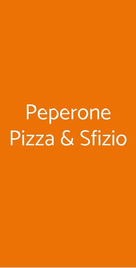 Peperone Pizza & Sfizio, Vicenza