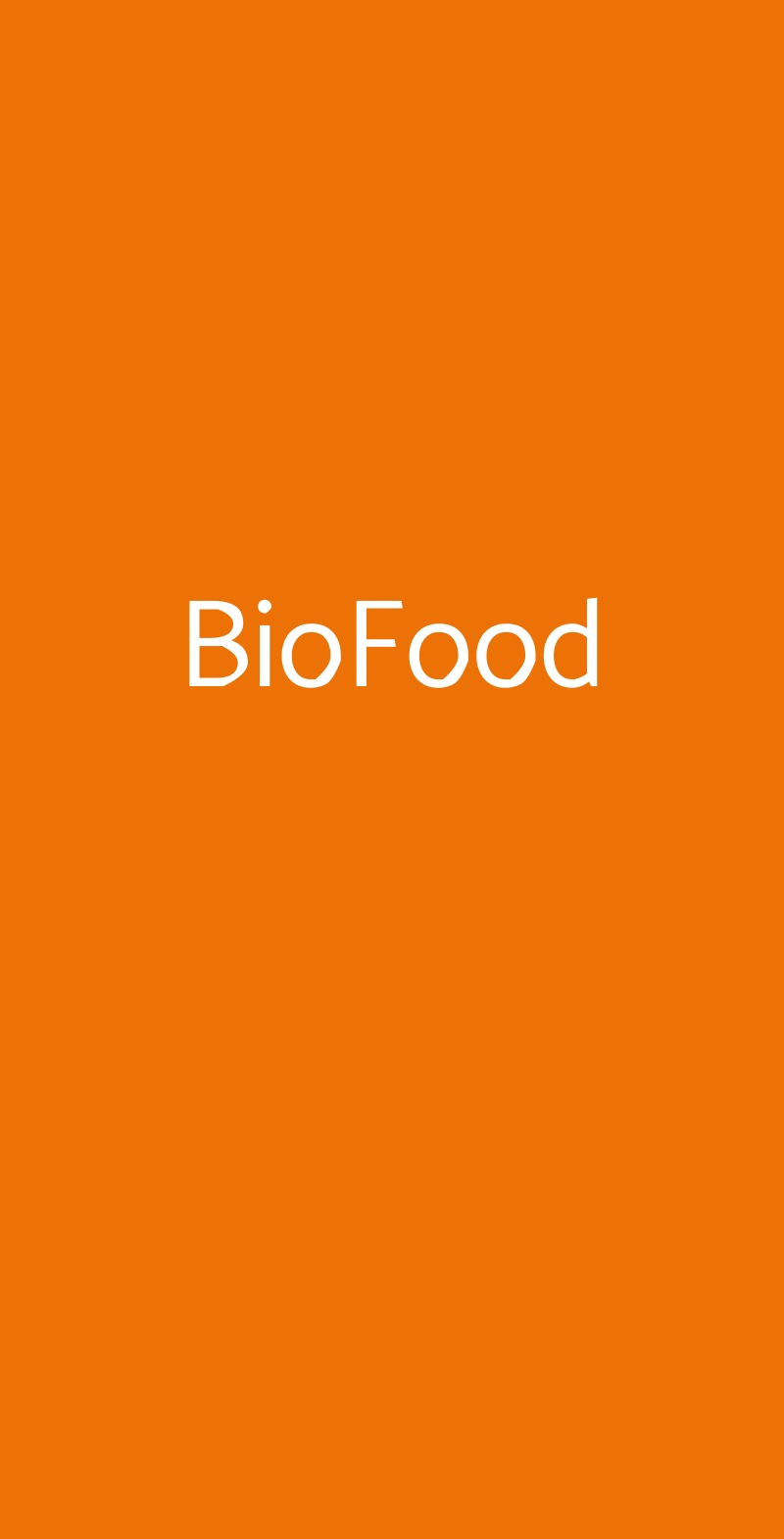 BioFood Padova menù 1 pagina