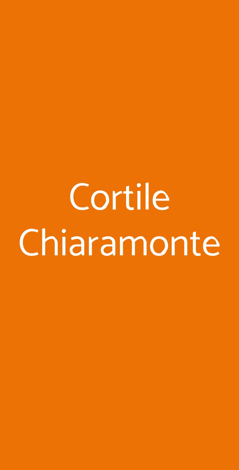 Cortile Chiaramonte Chiaramonte Gulfi menù 1 pagina