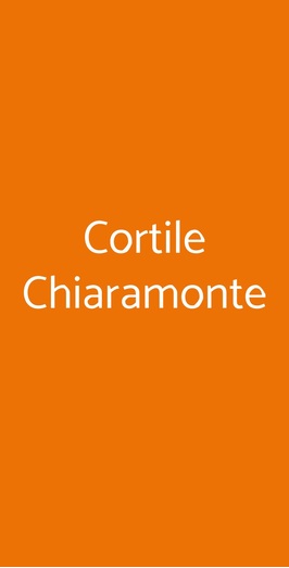 Cortile Chiaramonte, Chiaramonte Gulfi