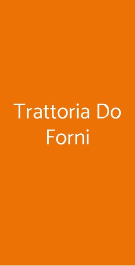 Trattoria Do Forni, Venezia