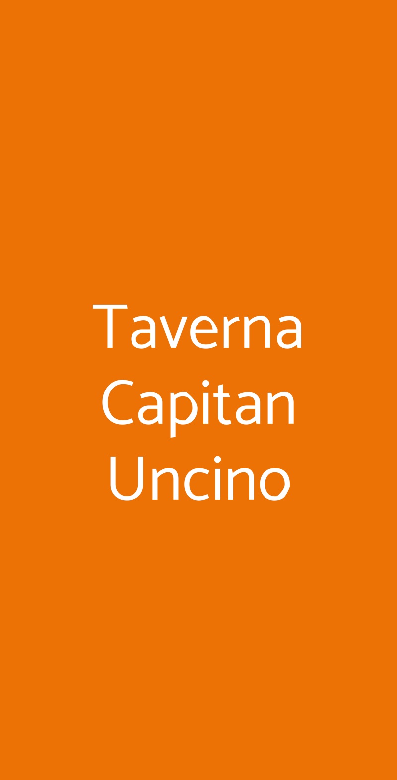 Taverna Capitan Uncino Venezia menù 1 pagina