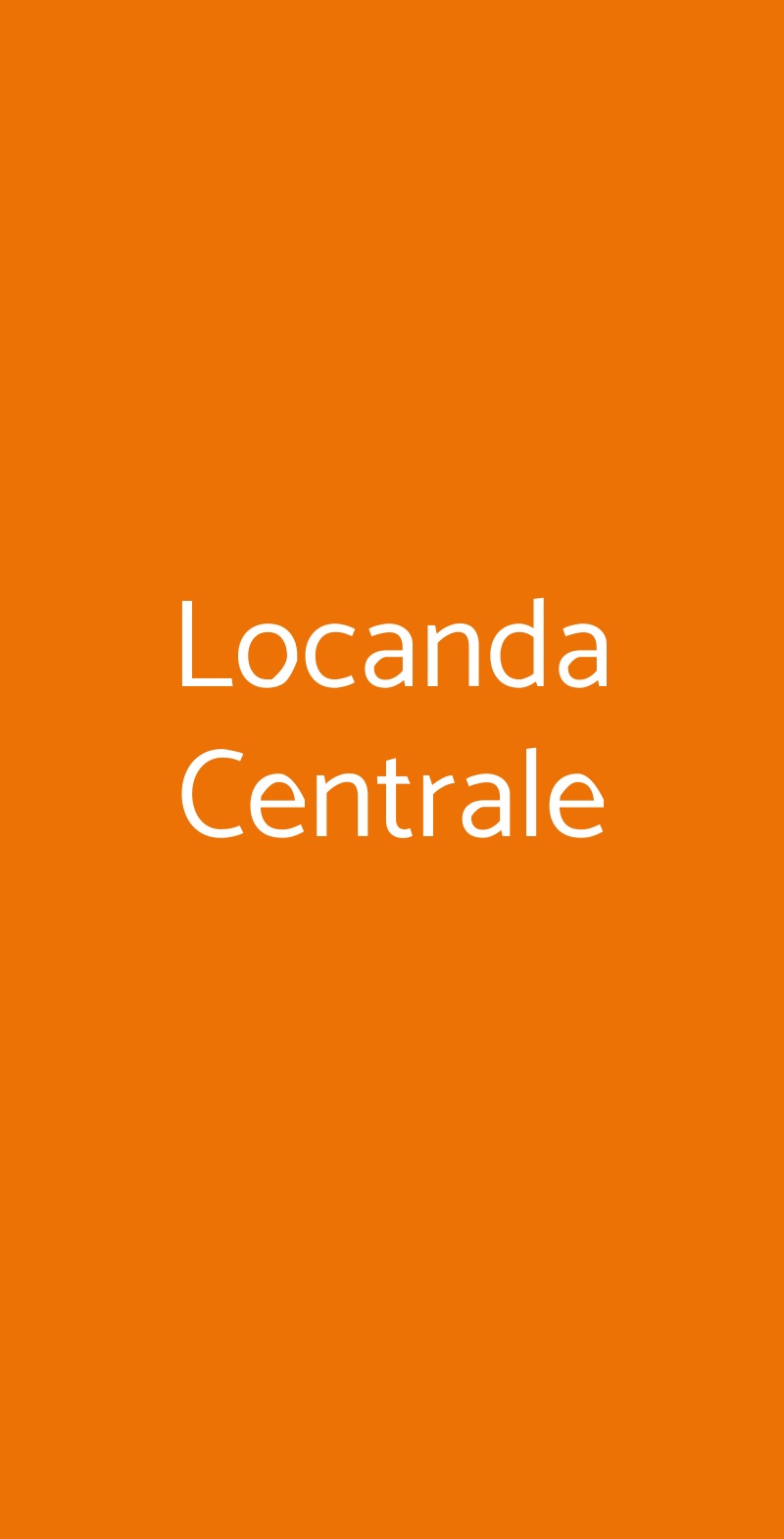 Locanda Centrale Sandrigo menù 1 pagina