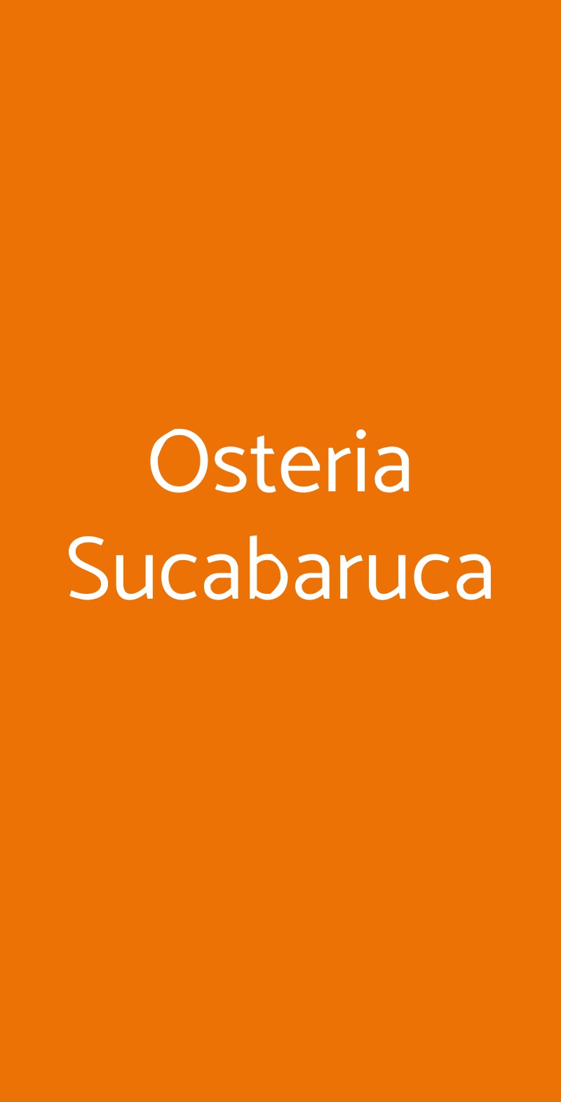 Osteria Sucabaruca Padova menù 1 pagina