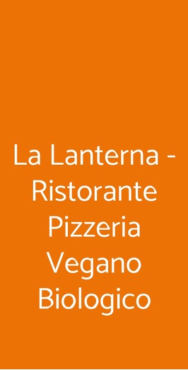 Ristorante Vegano Biologico La Lanterna, Verona