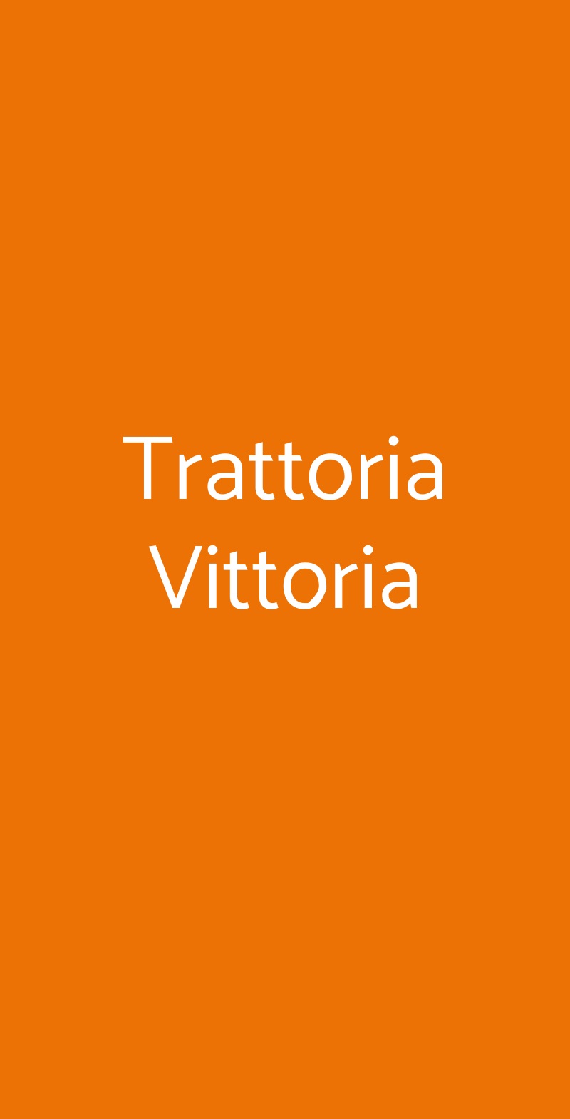 Trattoria Vittoria Venezia menù 1 pagina
