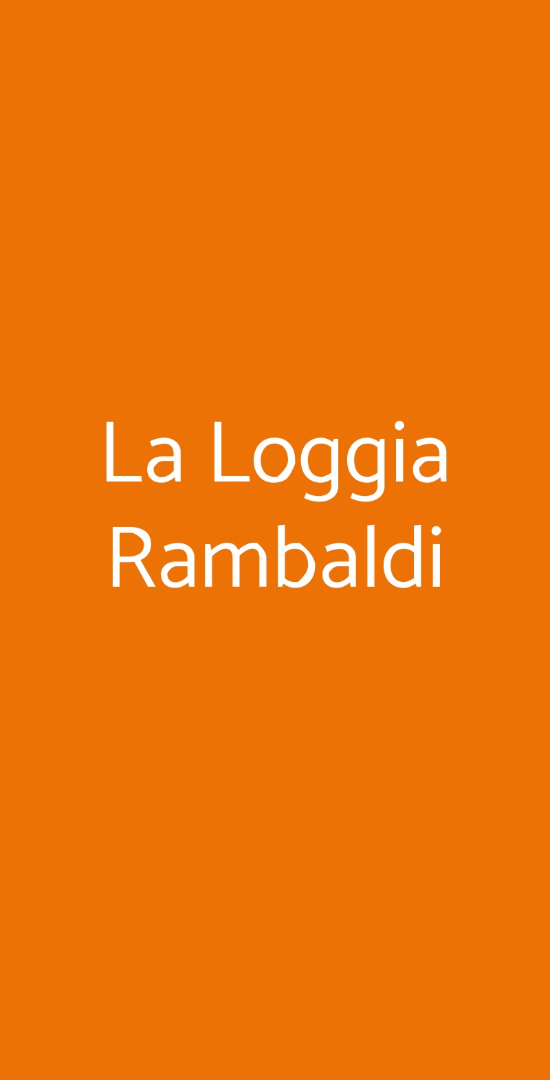 La Loggia Rambaldi Bardolino menù 1 pagina