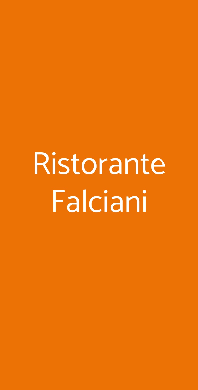Ristorante Falciani Venezia menù 1 pagina