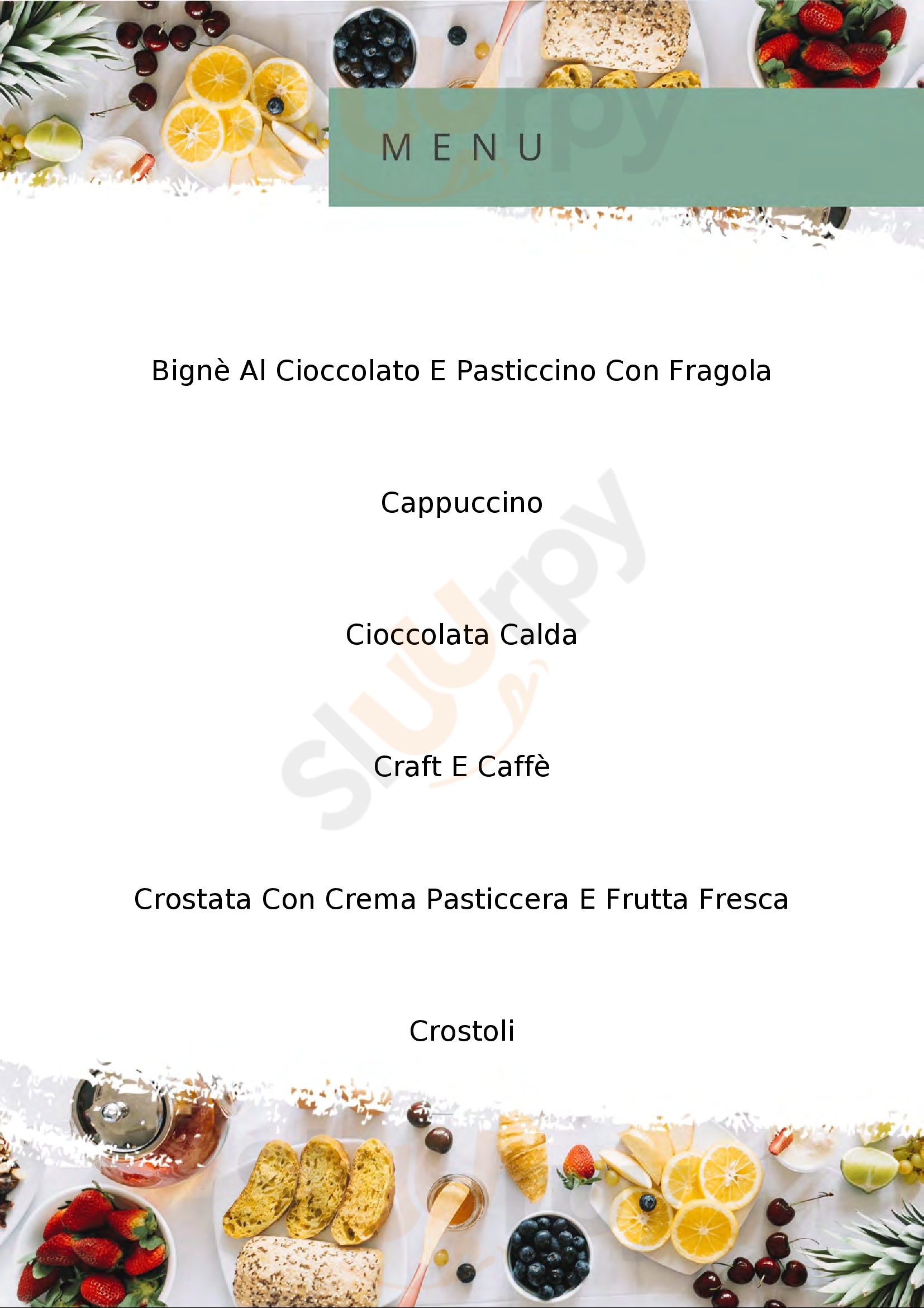 Pasticceria Bisognin Cologna Veneta menù 1 pagina