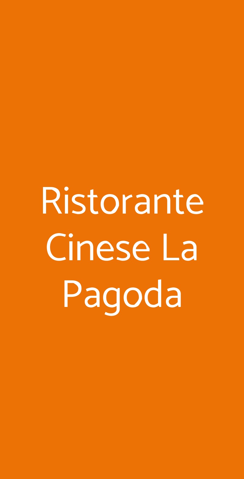 Ristorante Cinese La Pagoda Verona menù 1 pagina