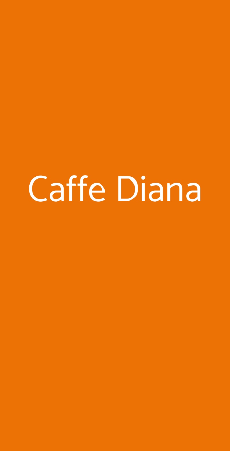 Caffe Diana Comiso menù 1 pagina