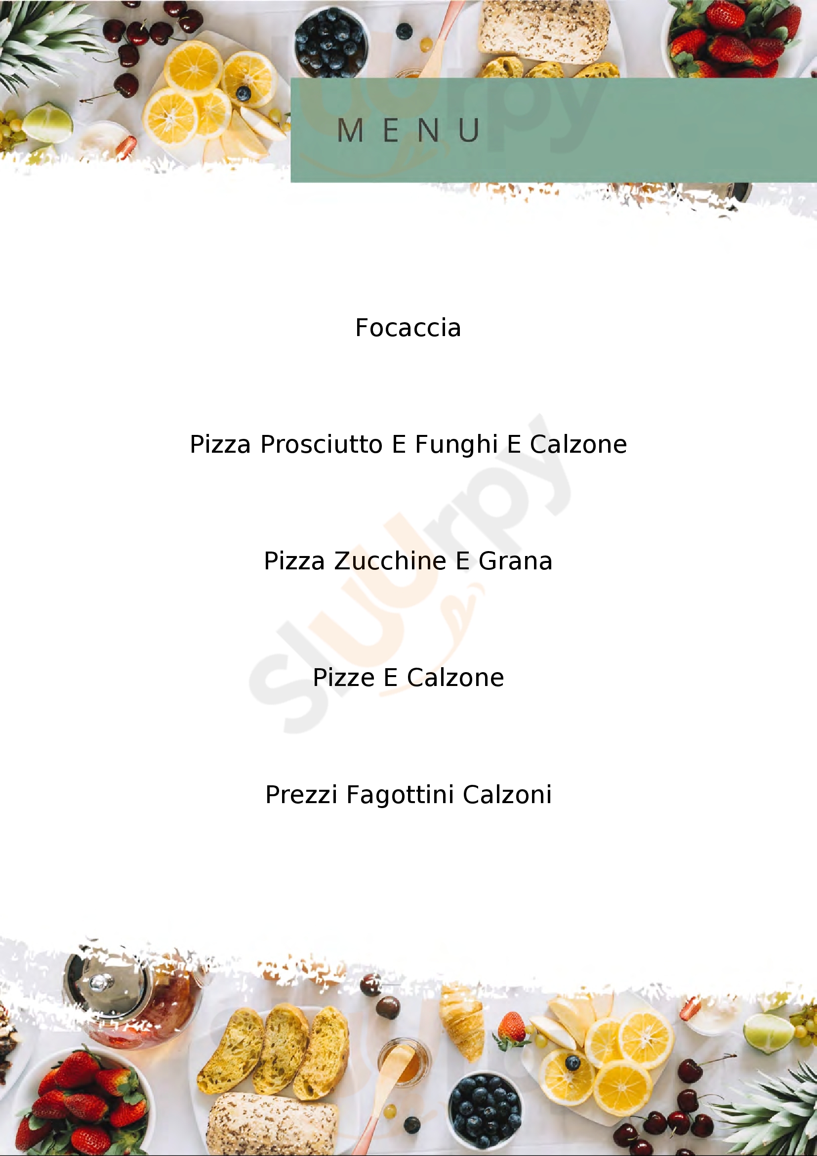 Non Solo Pizza di Spiandorello Silvana Rovigo menù 1 pagina