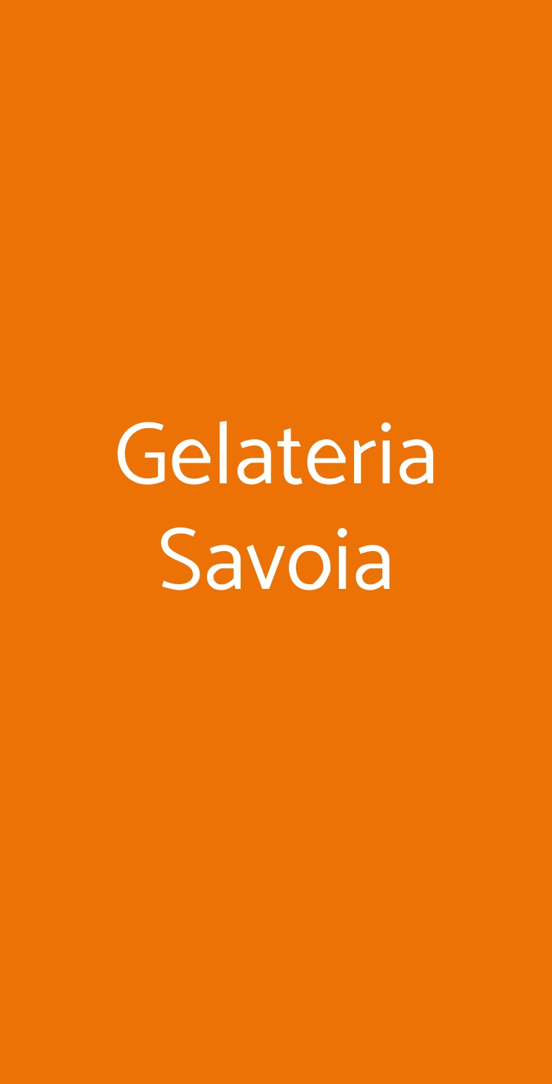 Gelateria Savoia Verona menù 1 pagina