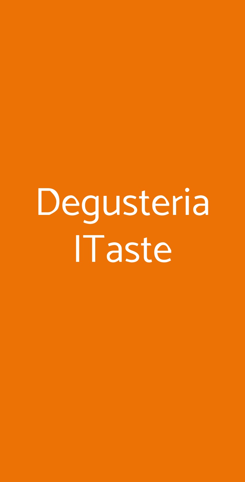 Degusteria ITaste Verona menù 1 pagina