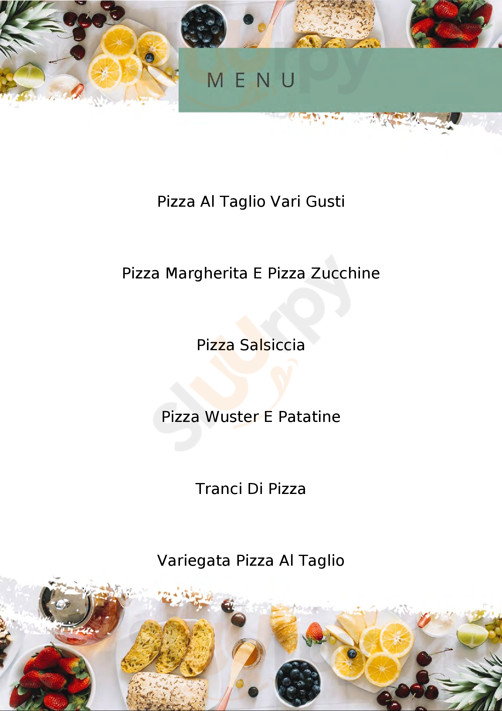 Pizzeria al taglio "Il Sagittario" Rovigo menù 1 pagina