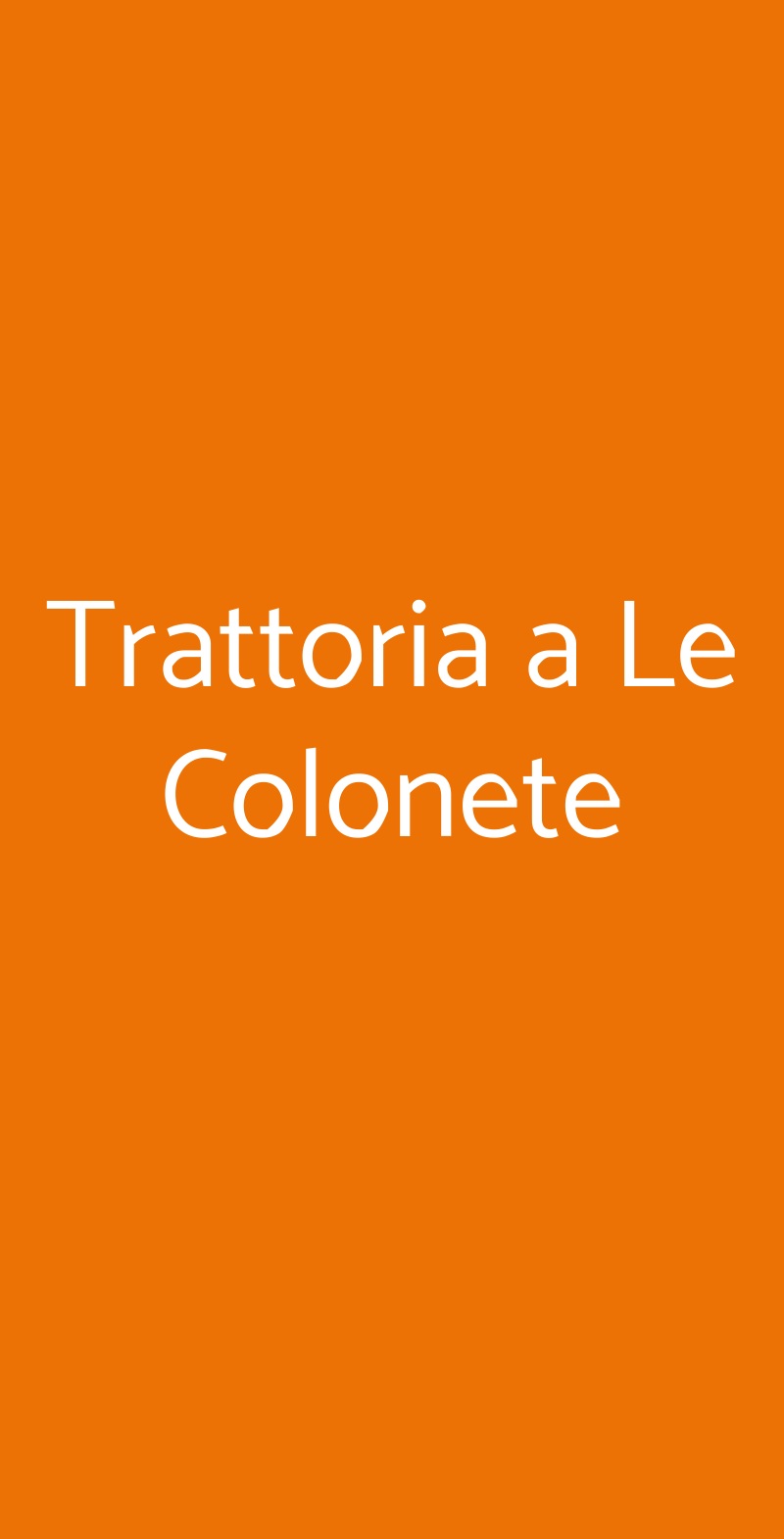 Trattoria A Le Colonete, Venezia