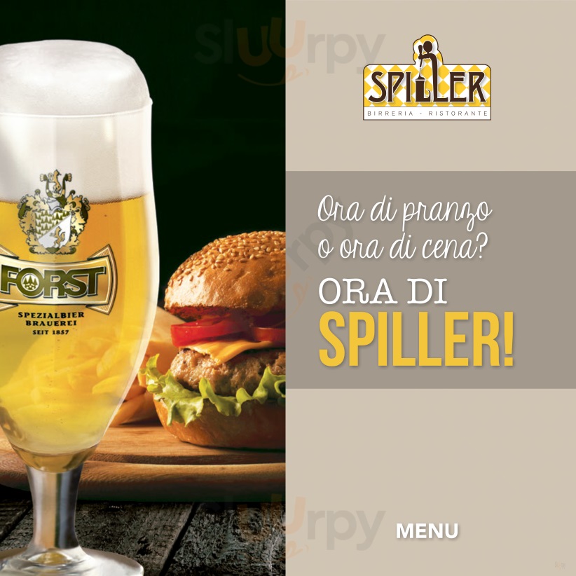 Spiller Padova, Locale Forst Padova menù 1 pagina