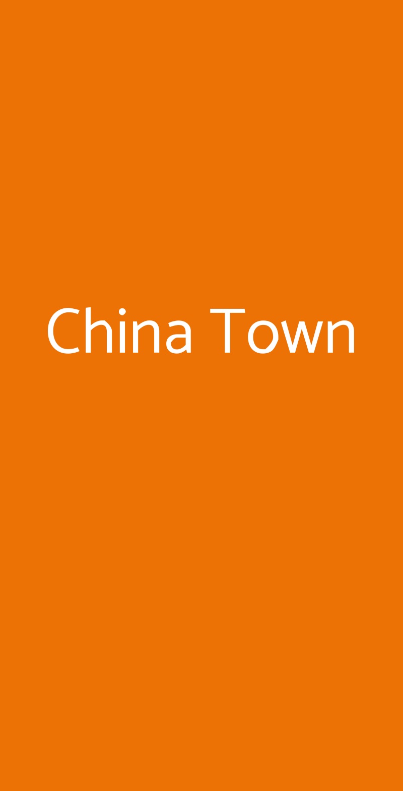 China Town Firenze menù 1 pagina