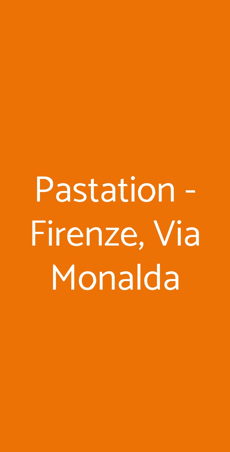 PaStation  Firenze menù 1 pagina