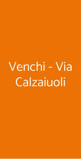 Venchi - Via Calzaiuoli, Firenze