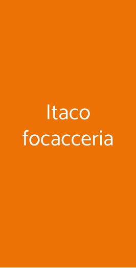 Itaco Focacceria, Firenze