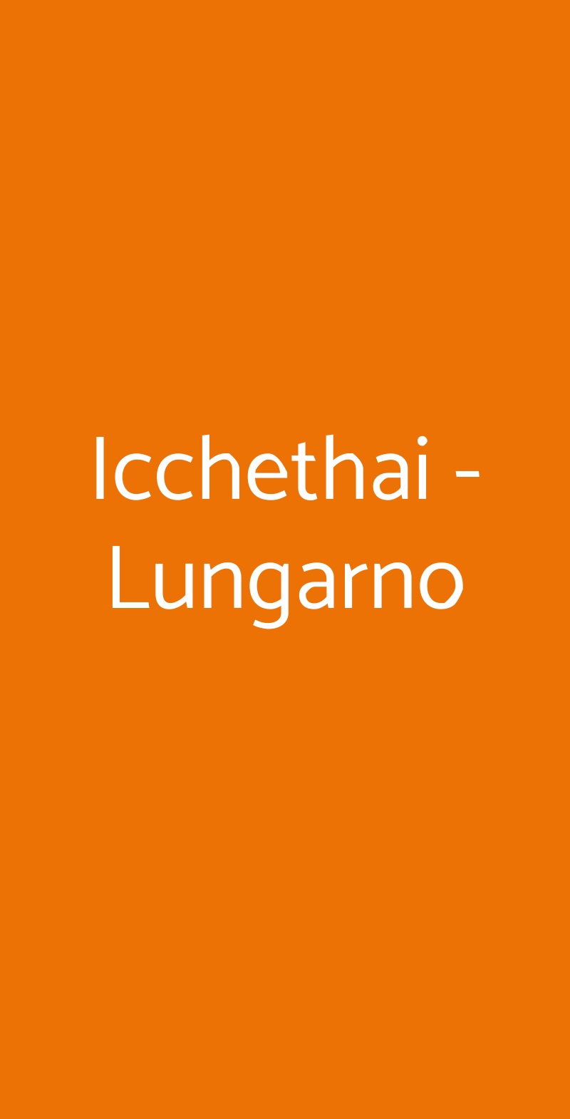Icchethai - Lungarno Firenze menù 1 pagina