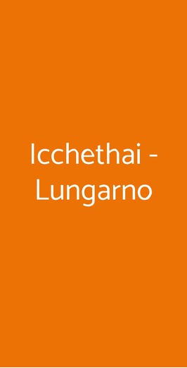 Icchethai - Lungarno, Firenze